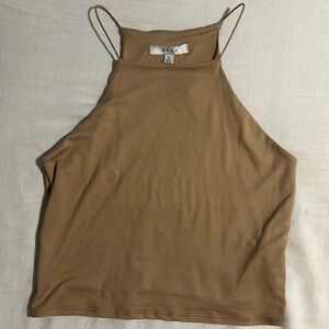 Gaze Crop Top- tan: Size M